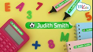 50 Personalized Name Stickers for Children. Adhesive Labels for School, Kindergarten, Books, Toys, and Tupperware. Waterproof Labels Measuring 2.3 x 0.4 in