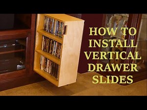 How to easily install full extension vertical diy drawer slides "on the money".