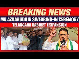 Md Azharuddin Swearing-in Ceremony LIVE: Inducted As Telangana Minister Ahead Of Key Bypoll