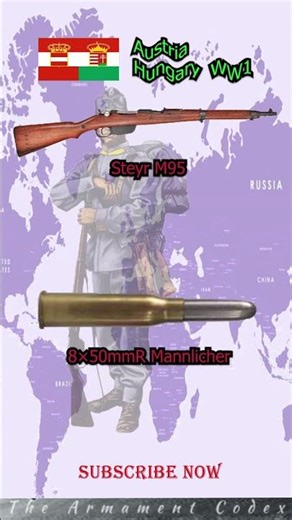 Austria-Hungary WW1 — Steyr M95 💥#shorts #subscribe #military #history #2025shorts #militaryweapons
