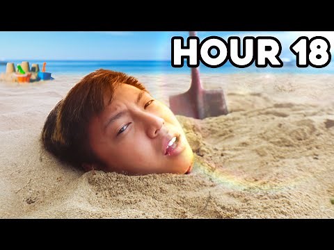Buried Under Sand for 24 Hours Straight!