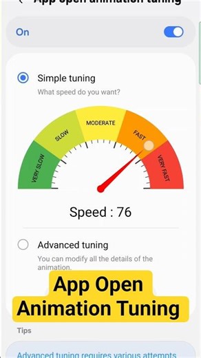 App Open Animation Tuning 🔥On Samsung Mobile. #shorts #viral