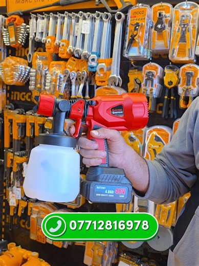 مسدس صبغ شحن اصلي 2 بطارية 🔹️ السعر : 39,000 التوصيل مجاني 🔸️للطلب توصيل 07712816978 📱 📍عنوانا ↘️ 🔹️بغداد - كمب سارة / الشارع العام قرب مجمع المأمول متواجدون على مدار الاسبوع ما عدى يوم الجمعة 》🗓 🔸️ساعات العمل من الساعة 7:00 صباحاً حتى الساعة 3:00 ظهراً 🔹️بأدارة : أبو حسين #انجيكو_العالمية #عدد_يدوية #ingco #مواد_بناء #كهربائي