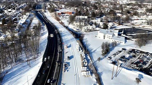 Route 8 Bridge Replacement update, Akron Ohio Drone flight 1-28-2026 #BuckeyeDrone #akron #bridge #rt8 | Buckeye Drone