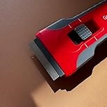 Upgraded Razor Blade Scraper with 10pcs Blades and 3Pcs small wire brushes,Scraper Tool for Cleaning Glass Window, Cooktop, Oven, Stove Scraper, Razor Scraper with Buit-In Blade Storage, Orange