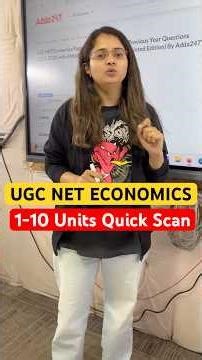 UGC NET ECONOMICS Unit 1 to 10 One stop Solution #ugcnetadda247 #ugcneteconomics #ugcnet2026