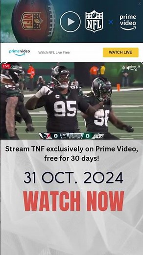 "Catch Thursday Night Football Free on Amazon Prime for 30 Days!"