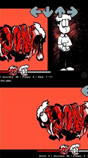 FNF: Gorefield – END OF ABUSE Game Over Screen 😱 | Horror Mod #Shorts