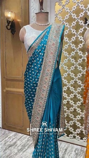 Blue & Mustard Sequin Saree Duo 🔥✨ | Party Wear Collection 2026