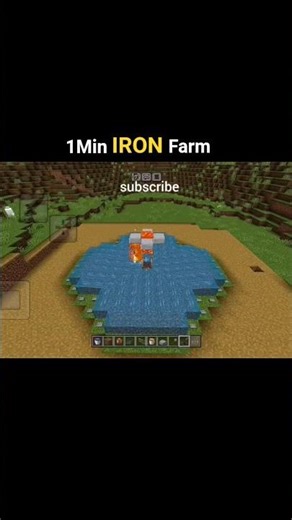 iron farm in 1min | Minecraft pe 1.26 🥶#gamerfleet #technogamerz