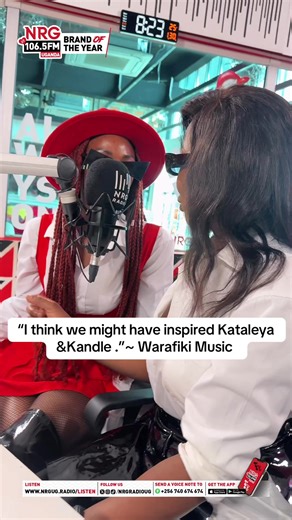 “I think we might have inspired Kataleya & Kandle.” ~ Warafiki Music @Warafiki Music @Kataleya & Kandle Music #NRGRadioUG #NRGBreakfastClubUG