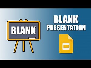 How to create blank presentation in google slides on laptop