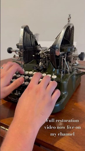 Fully Restored 1913 Oliver No. 5 Vintage Manual Typewriter #asmr