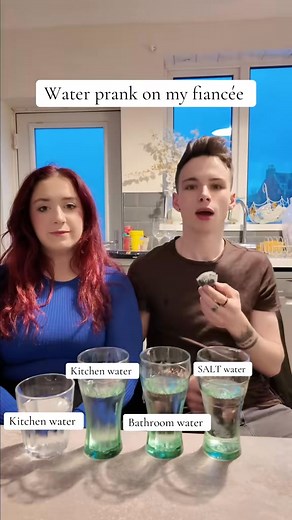 93K views · 2K reactions | I refuse to believe that this is a thing #comedycouple #prank #funny #test #itsshannonandbrandon Warning: Salt water causes dehydration so should not be consumed in large volumes; the amount used in this video was very small for this reason. | Brandon Merrey | Facebook