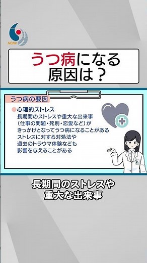うつ病はどんな人がなりやすい？うつ病の症状と原因について専門医が解説【国立精神・神経医療研究センター】#shorts