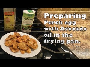 Pan-frying Perch Eggs.