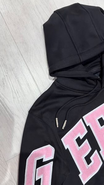 Geedup Team Logo Hoodie - Black/Dusty Pink Available Now