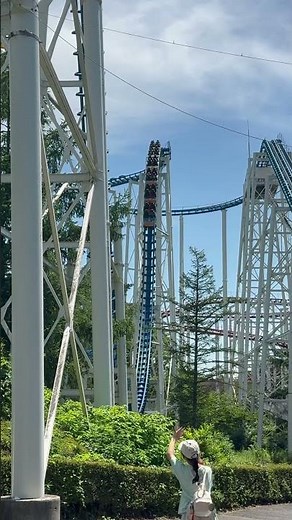 75度の急降下、ビッグバーンコースター#ジェットコースター #那須ハイランドパーク #rollercoaster