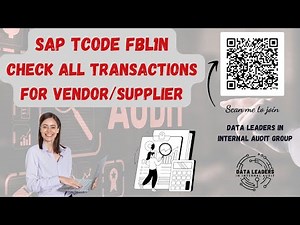 SAP TCODE FBL1N | Check all transactions for vendor/supplier