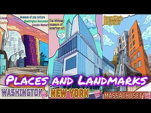 Places and Landmarks - Happy Color App