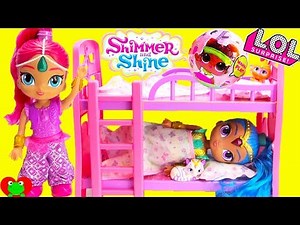 Shimmer and Shine Bunk Bed Sleepover Surprises