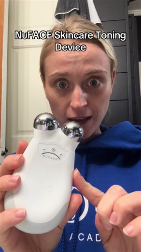 NuFACE Skincare Toning Device. Open to any suggestions on how to properly use this thing lol. #skincareroutine #nufacedevice #skincare #toningskincare