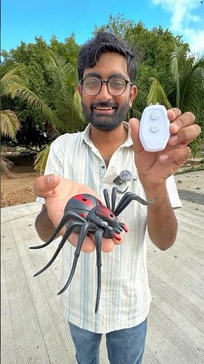 red and black colour remote control spider