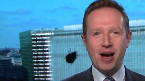Adam Fleming and mystery insect on BBC Politics Live