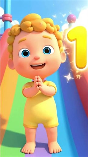 "Baby Learns Colors on the Rainbow Slide 🌈 | Fun Learning for Kids"