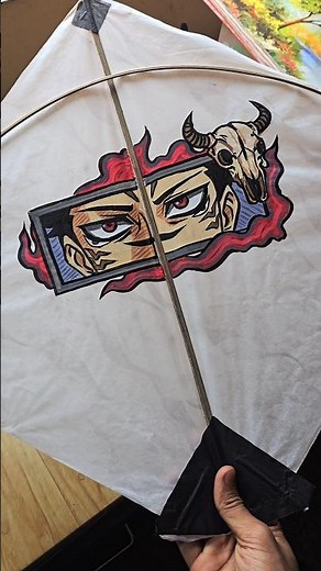 How to Make Anime Eye Kite Easy Tutorial #shorts