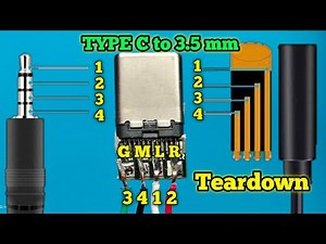 Type C to 3.5 mm Audio Adapter Teardown & Complete Wiring Diagram