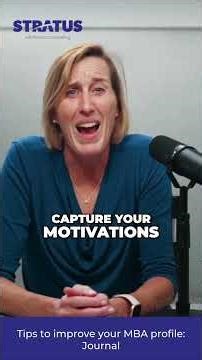How to Improve Your MBA Profile: Start Journaling (Now!)