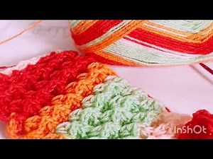 How to a Crochet 3D zigzag Waffle stitch#crochet blanket#knitting