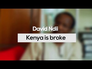 David Ndii: Kenya is Broke