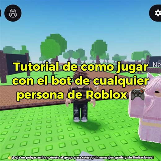 Tutorial de como estar con el bot de una persona en Roblox 🫂 #robloxgames