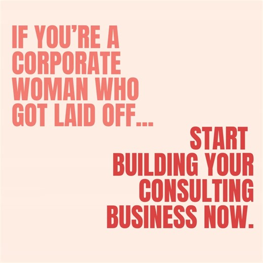 𝐈𝐟 𝐲𝐨𝐮’𝐫𝐞 𝐚 𝐡𝐢𝐠𝐡-𝐩𝐞𝐫𝐟𝐨𝐫𝐦𝐢𝐧𝐠 𝐜𝐨𝐫𝐩𝐨𝐫𝐚𝐭𝐞 𝐰𝐨𝐦𝐚𝐧 who just got hit with a layoff, restructure, or “budget cut”… you probably didn’t see it coming.⁣ ⁣ One week, you’re leading meetings and driving results.⁣ The next, you’re holding a severance package and wondering what’s next.⁣ ⁣ But here’s the truth: ⁣ They might’ve cut your role—but they can’t cut your results, your expertise, or your ambition.⁣ ⁣ You’ve spent your career solving million-dollar problems for others