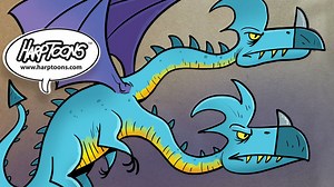 Draw a twin headed dragon using a number. I make drawing easy and fun by starting with a number. Check out this video and draw along with me. | Drawing with Steve Harpster