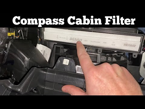 2018 - 2021 Jeep Compass Cabin Air Filter - How To Change Replace Remove Location A/C AC Air Filter