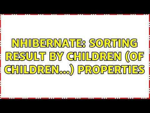 NHibernate: Sorting result by children (of children...) properties
