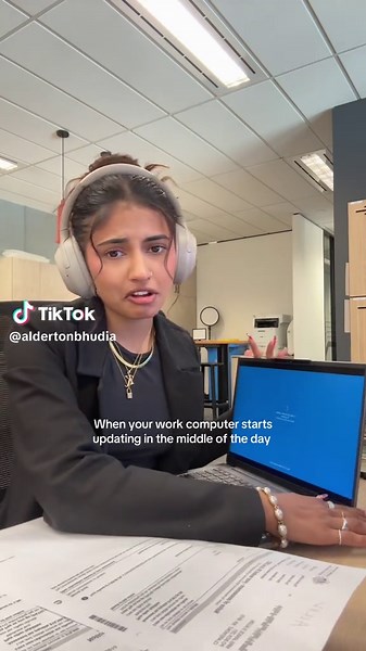 Office Computer Breaks During Work Update