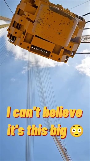 You won't believe how big this crane hook is... 😱🏗️ Ever wondered what a 3,000-ton hook block looks like up close? The Liebherr LR 13000 doesn't play around. Watch until the end to feel the weight of that impact! 💥 #liebherr #construction #heavyequipment #engineering #megaproject