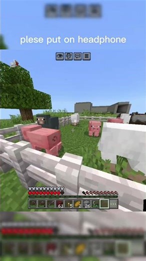 plese put on headphone #minecraft #shorts