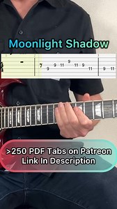8K views · 59 reactions | Moonlight Shadow Guitar + Tabs #guitarcover | Skid Vyk | Facebook