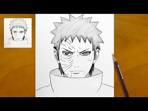 How to Draw Obito Uchiha Step by Step || Naruto Anime Sketch || Pencil Drawing Showcase