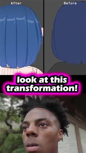 Before vs After: Character modeling by @Sumineko_BeBe