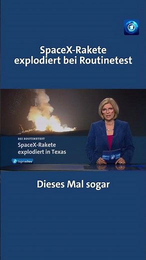 Panne bei „Starship“-Test: Rakete explodiert vor dem Start. #spacex #nachrichten #shorts