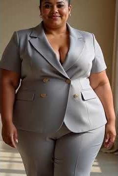 Tailored suits for plus size bodies that actually work #plussizetryon #fashionhack #shorts