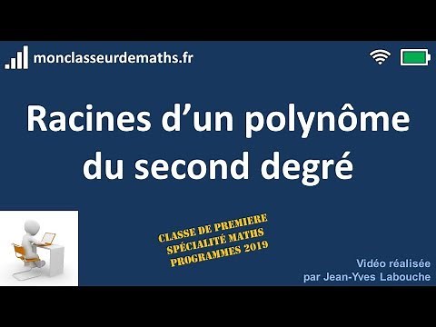 Racines polynôme du second degré