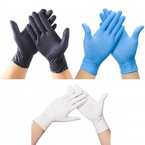 [Hot Item] Wholesale Intco Blue Sail Vinyl Disposable Safety 100% Pure Nitrile Gloves