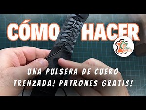 How to make a leather bracelet step by step. Interlaced weave.